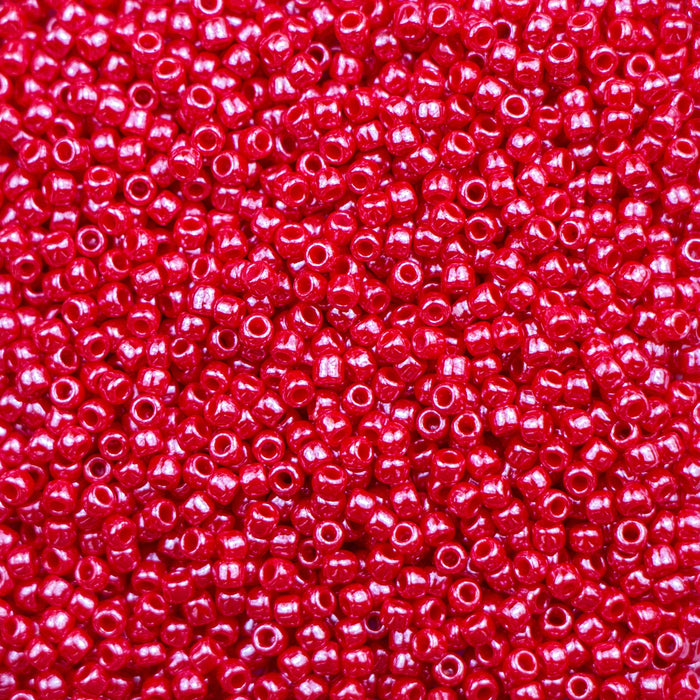 11/0 TOHO Seed Bead - Opaque-Lustered Cherry