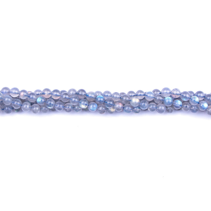 6mm Round Labradorite - 8 inch Strand