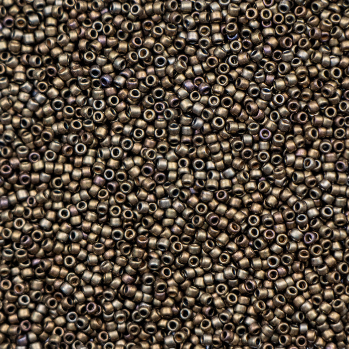 15/0 TOHO Seed Bead - Bronze Antique Gold