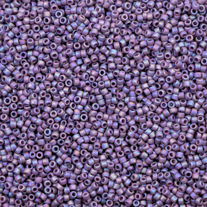 15/0 TOHO Seed Bead - Semi Glazed Rainbow - Lavender