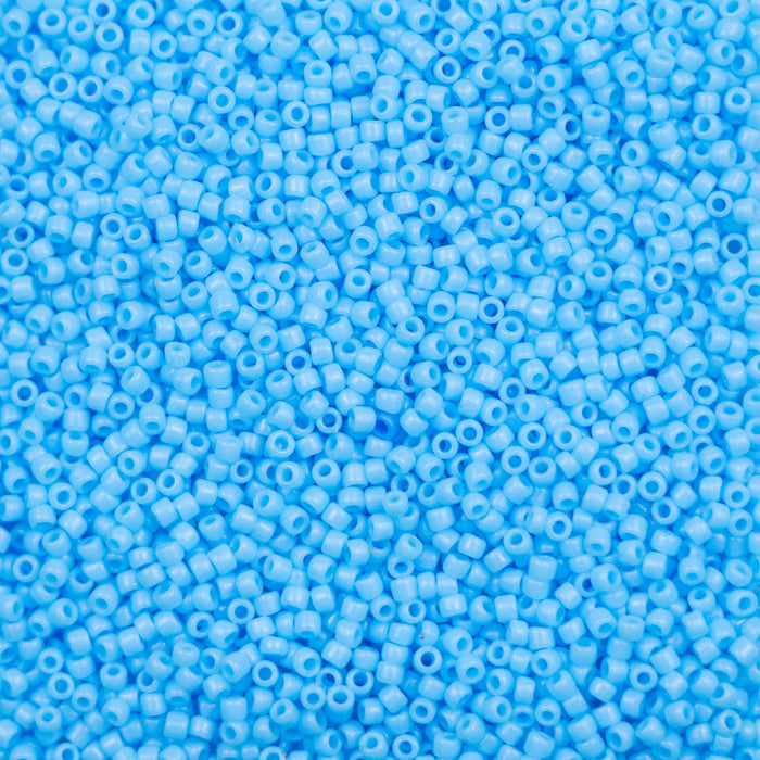 15/0 TOHO Seed Bead - Opaque Blue Turquoise