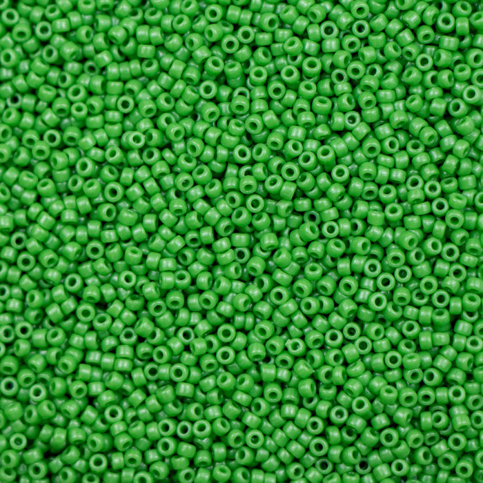 15/0 TOHO Seed Bead - Opaque Mint Green