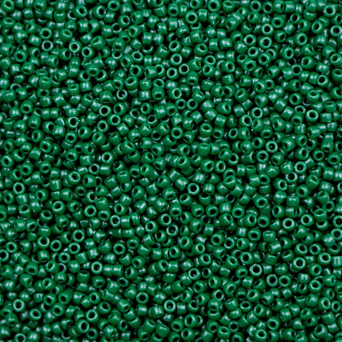 15/0 TOHO Seed Bead - Opaque Pine Green