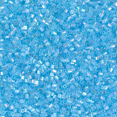 15/0 Cut Miyuki SEED Bead - Transparent Aqua AB