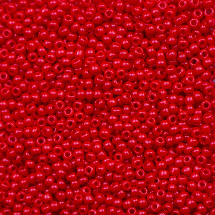 11/0 TOHO Seed Bead - Opaque Pepper Red