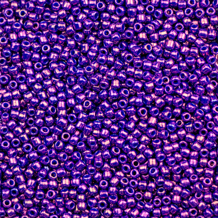 11/0 TOHO Seed Bead - Higher-Metallic Grape