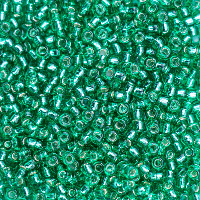 8/0 TOHO Seed Bead - Silver-Lined Dark Peridot