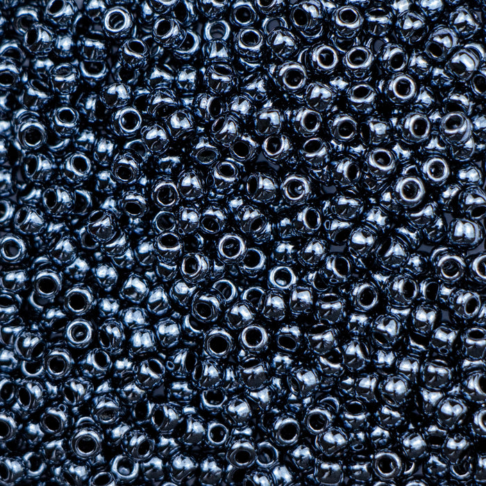 8/0 TOHO Seed Bead - Metallic Hematite