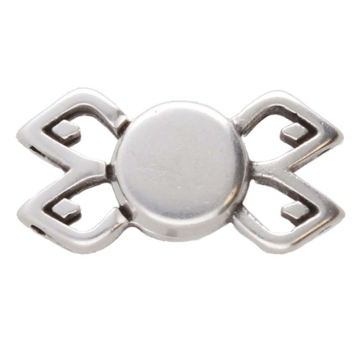 Fylakopi II - Gemduo Bead Magnetic Clasp - Antique Silver Plate***