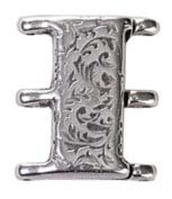 Nisida III - 8/0 Seed Bead Magnetic Clasp - Antique Silver Plate***