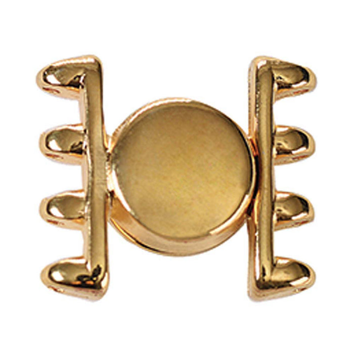 Ateni IV - Superduo Bead Magnetic Clasp - 24kt. Gold Plate***