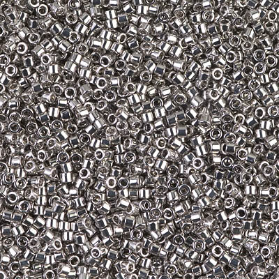 5 Grams of 11/0 Miyuki DELICA Beads - Palladium Plated