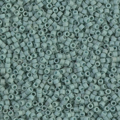 5 Grams of 11/0 Miyuki DELICA Beads - Matte Opaque Seafoam Luster