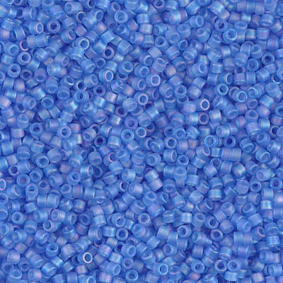 5 Grams of 11/0 Miyuki DELICA Beads - Matte Transparent Azure AB