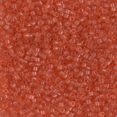 5 Grams of 11/0 Miyuki DELICA Beads - Dyed Transparent Peach