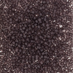 5 Grams of 11/0 Miyuki DELICA Beads - Matte Transparent Dark Smoky Amethyst***