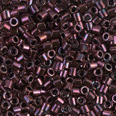 8/0 Miyuki DELICA Beads - Metallic Dark Raspberry