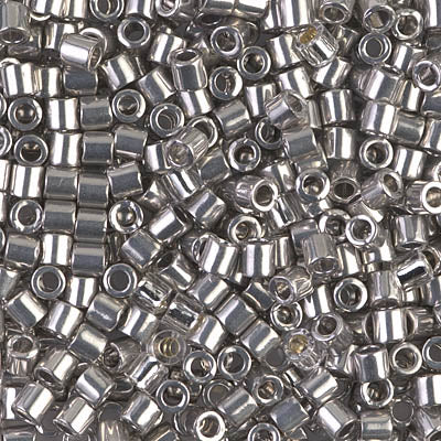 8/0 Miyuki DELICA Beads - Palladium Plated