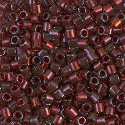 8/0 Miyuki DELICA Beads - Garnet Gold Luster