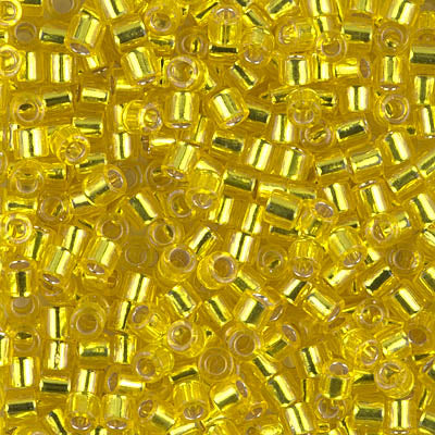 8/0 Miyuki DELICA Beads - Silverlined Yellow