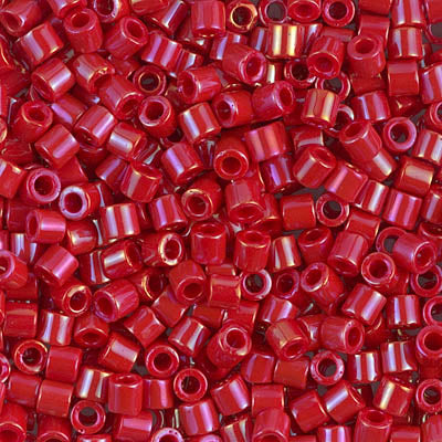 8/0 Miyuki DELICA Beads - Opaque Red Luster