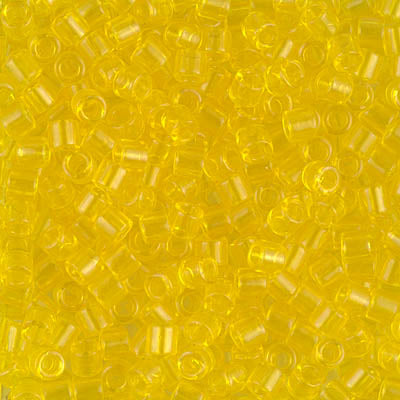 8/0 Miyuki DELICA Beads - Transparent Yellow