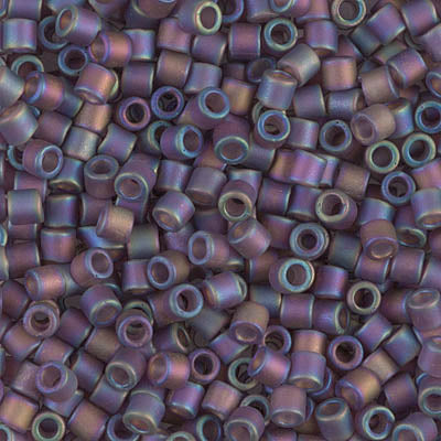 8/0 Miyuki DELICA Beads - Matte Transparent Mauve AB