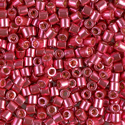 8/0 Miyuki DELICA Beads - Duracoat Galvanized Light Cranberry