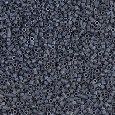 15/0 Miyuki DELICA Beads - Matte Blue Grey