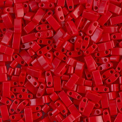 Miyuki HALF TILA Beads - Opaque Red