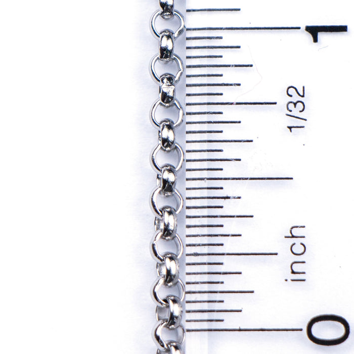 3mm Rolo Chain - Stainless Steel