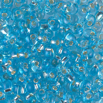 Miyuki 4mm MAGATAMA Beads - Silver Lined Aqua