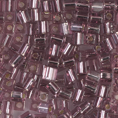 Miyuki 4.0mm CUBE Beads - Silver Lined Smoky Amethyst