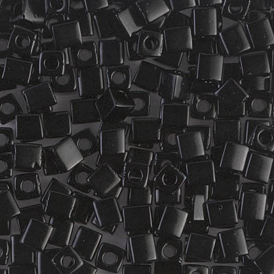 Miyuki 4.0mm CUBE Beads - Black