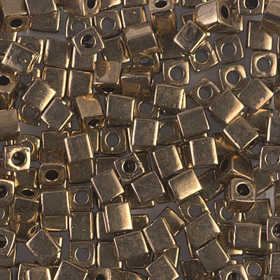 Miyuki 4.0mm CUBE Beads - Metallic Dark Bronze