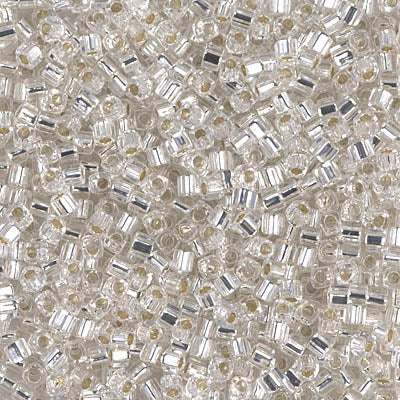 Miyuki 1.8mm CUBE Beads - Silverlined Crystal