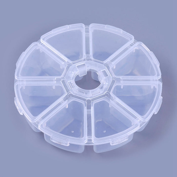 Round Bead Container with 8 Compartments*** — That Bead Lady