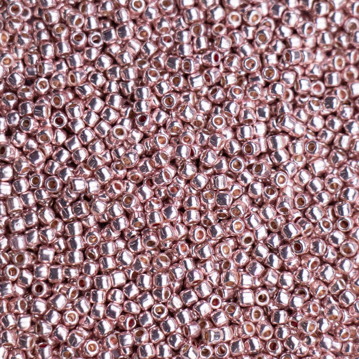 11/0 TOHO Seed Bead - PermaFinish - Galvanized Sweet Blush