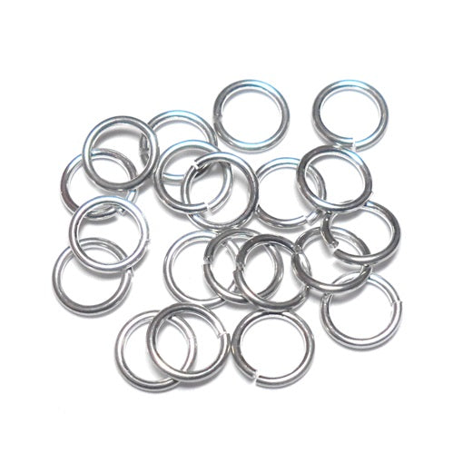 Bright Silver Heavy Duty Large Oval Jump Rings | TierraCast 17 Gauge (50  Pieces)