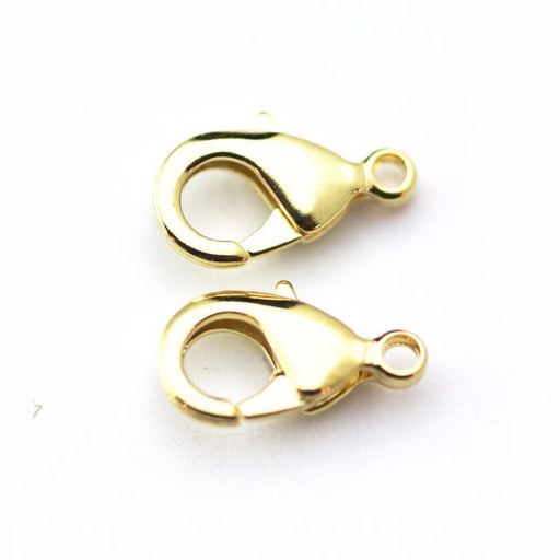 CL2532-Lobster Claw Clasp - 9x5mm Satin Hamilton Gold Plated