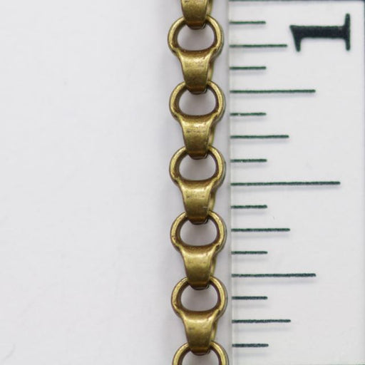 Flat Edge Cable Chain, Brass Ox, 4x3mm links,03350, antique brass chain,  flattened chain, cable chain, links, unique, brass, 4 x 3mm, B'sue  Boutiques, jewelry supplies, vintage supplies, chain supplies, jewelry  findings, petite