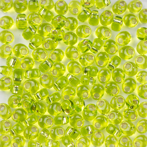 Miyuki 4mm Magatama Seed Bead Silver Lined Lime Green 23g Tube (14)