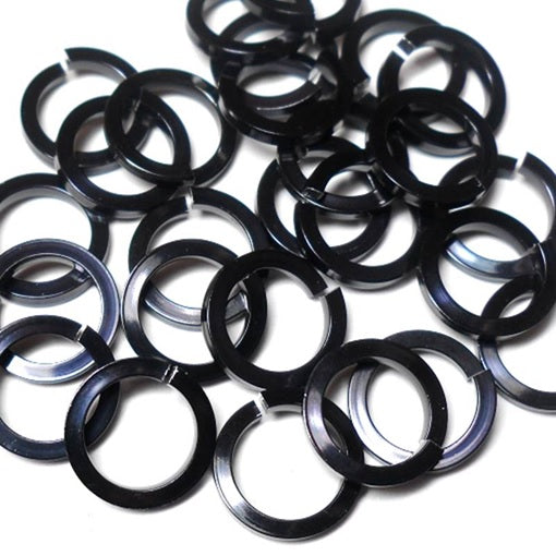 1/2 Pound Black Anodized Aluminum Jump Rings 16G 5/16 ID (1500 Rings) 16  SWG 5/16 ID Black